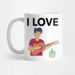 I Love Guitar Mug